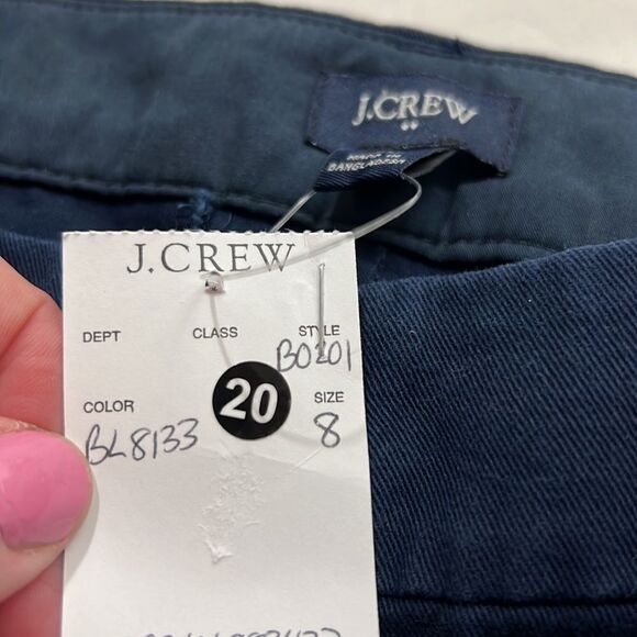 J. Crew Factory 5" cotton chino short Navy NWT - Picture 7 of 9